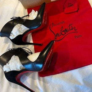 CHRISTIAN LOUBOUTIN - Ferme Rouge 100 Nappa Shiny